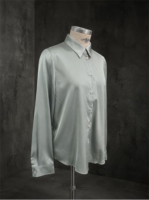 Camicia morbida raso MARELLA EMME | EMMEDROVERDE MENTA